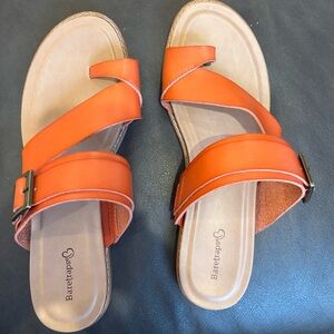 Baretraps Leather Women's Orange Size 10m Sandal